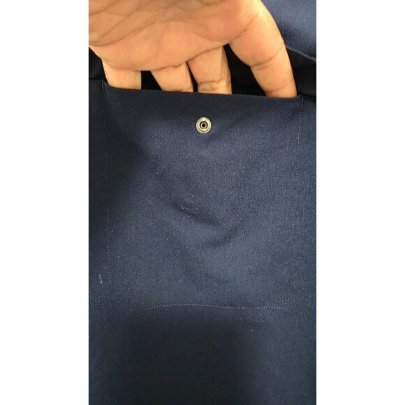 Figs Navy Blue Men's Scrub Top Aya Healthcare Logo Short Sleeve Size M Lightweig - Picture 4 of 8